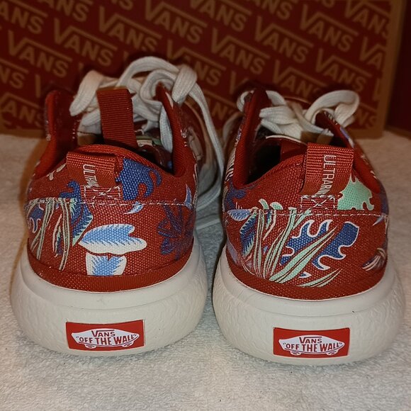 Vans Men's 5/Women's 6.5 UltraRange Hawaiin Jungle Red VN0A4UWMAMX - Picture 10 of 12